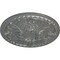 Ekena Millwork Tristan Ceiling Medallion (Fits Canopies up to 6 1/4"), Hand-Painted Silver, 32 3/8"OD x 3 1/2"P CM32TNSLS - alternate 3